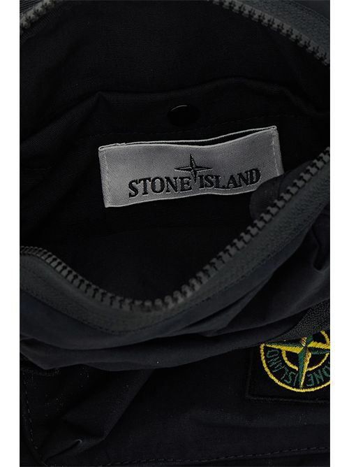 Stone Island Logo Badge Crossbody Bag Borsa A Tracolla Nera Stone Island | K2S159200019S0257V0029 BLACK